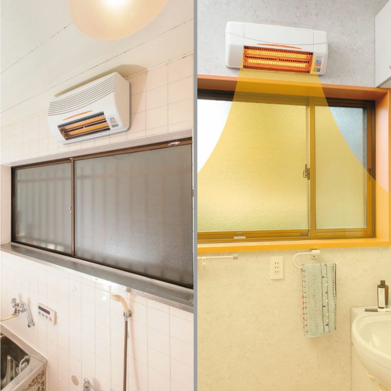 浴室換気乾燥暖房機（グラファイトヒーター式／BF-861RGA／壁型）＋